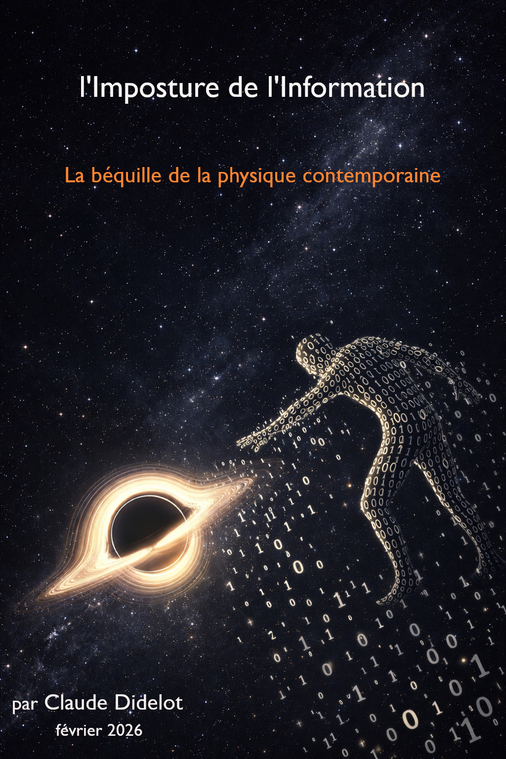 Perte des informations d'un être dans l'espace, des zéros et des uns aspirés par un trou noir.